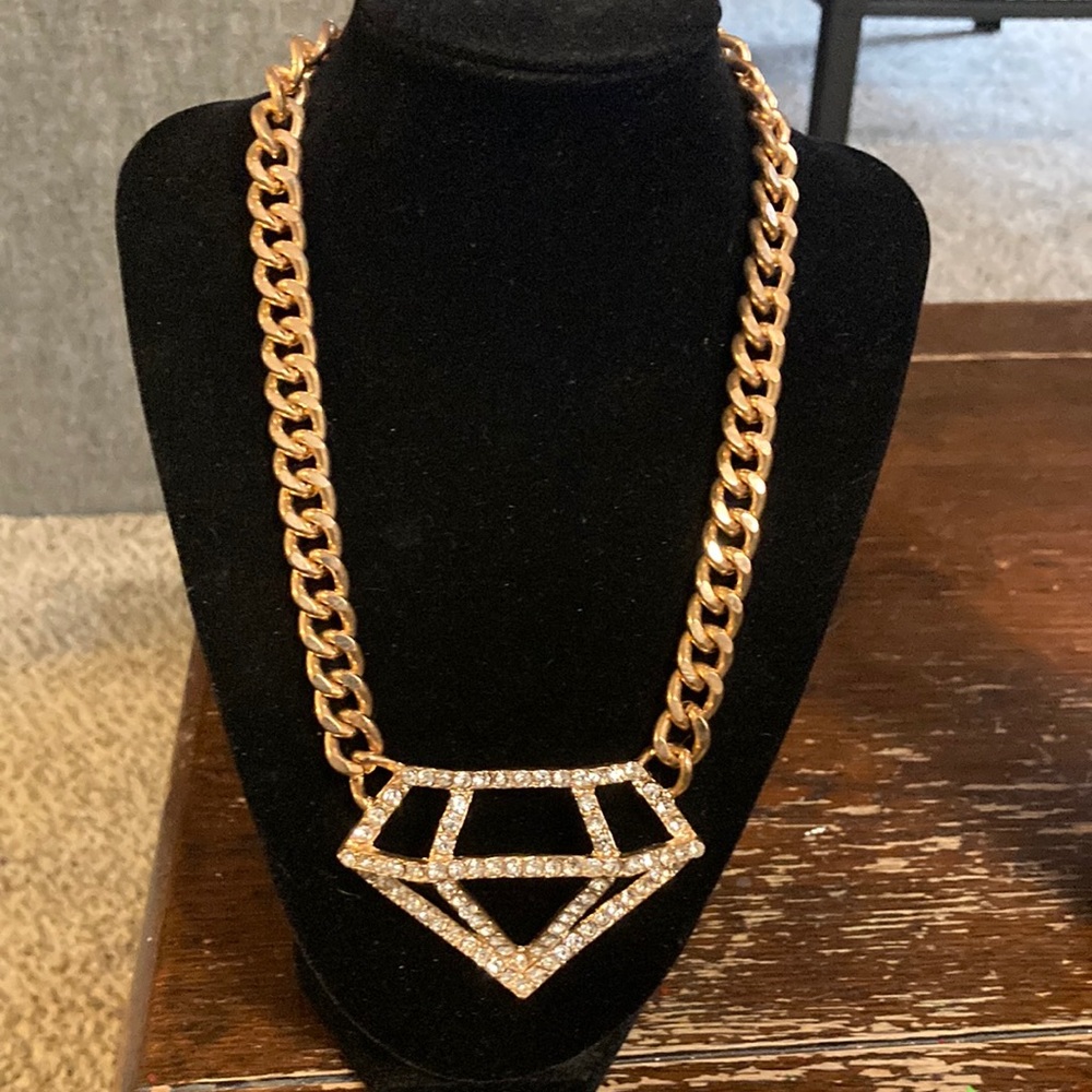 Bling statement necklace
